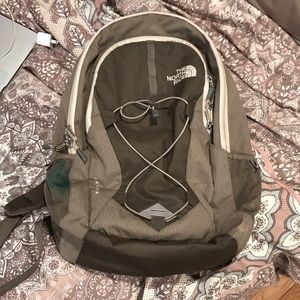 Tan North face Backpack